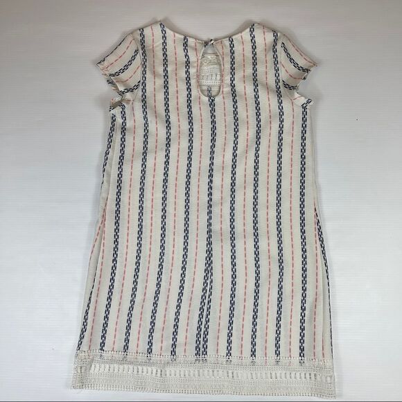 Xhilaration Crochet Striped Shift Dress Sleeveless Women's Size Large - Picture 2 of 8